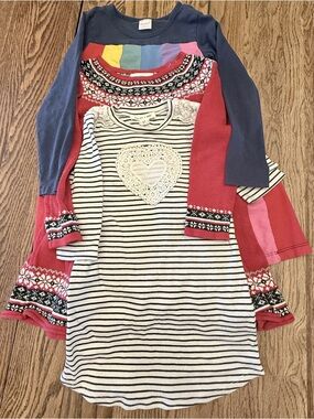 3 Girls Long Sleeve Dresses - Hanna Andersson, The Eagle Eye, Sophia & Zeke FD